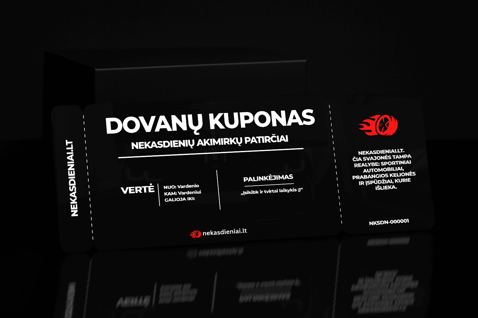 Gift voucher — Nekasdieniai.lt